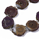 Electroplated Natural Quartz Beads Strands G-R461-04B-1