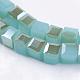 Electroplate Glass Beads Strands EGLA-D018-3x3mm-38-3