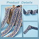 Ruban polyester motif losange avec paillette OCOR-WH0047-49B-8