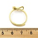 Регулируемые настройки колец из латуни с бантом KK-G527-01A-G-3