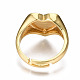 Adjustable Brass Enamel Finger Rings RJEW-N035-023-NF-3