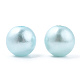 Spray Painted ABS Plastic Imitation Pearl Beads OACR-T015-05B-07-2