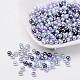 Mix nacrées perles perles de verre gris-argent HY-X006-4mm-13-1