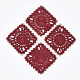 Décorations de pendentif tissées en polycoton (polyester coton) FIND-Q078-09E-1