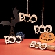 Palabra boo halloween recortes de madera en blanco adornos WOOD-L010-07-5