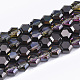 Chapelets de perles en verre électroplaqué EGLA-T018-03-A01-1