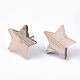 Transparent Resin & Wood Stud Earrings EJEW-N017-001A-D08-2