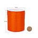 オーガンジーリボン  レッドオレンジ  1/4インチ（6mm）  500ヤード/ロール（457.2メートル/ロール） RS6mmY024-5