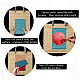 CREATCABIN Silkscreen Stencil Reusable Self-Adhesive Silk Screen Stencils for Polymer Clay Printing DIY Art Kit Home Decor for Wood Fabric Pillow Wall T-Shirt Paper 5.9 x 3.9 Inch(Music Pattern) DIY-WH0419-0006-3