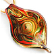 Grands pendentifs vernissés de sable d'or manuels X-LAMP-C1186-3-1