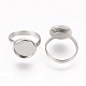 Componentes de anillos de dedo de 304 acero inoxidable ajustables STAS-E144-026-12mm-2