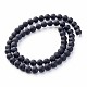 Grade A Natural Black Agate Beads G-NB0001-83-2