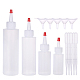 Benecreat 20 paquete de botellas dispensadoras de plástico de 2 oz con tapas de punta roja - bueno para manualidades DIY-BC0002-32-1