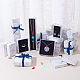 Benecreat 20 confezione di scatole regalo con ciondoli di gioielli in cartone rettangolo effetto marmo bianco con inserto in spugna CBOX-BC0001-22-7