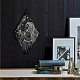 Craspire 3 décoration murale déesse minimaliste bohème en bois noir ferme rustique tarot pendule esprit panneau à suspendre décoration pour maison chambre salon galerie 6.7 x 11.8 AJEW-WH0249-017-6