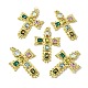 Латунные микро проложить кубического циркония подвески KK-U072-39G-1