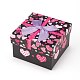Heart Pattern Cardboard Jewelry Boxes CBOX-L007-001D-2