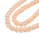 Hebras de perlas de vidrio craquelado translúcido CCG-T003-01K-3