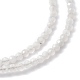 Colliers de perles de pierre de lune arc-en-ciel naturel NJEW-JN02990-04-3
