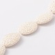 Brins de perles de pierre de lave synthétique ovales teints G-N0111-11-1