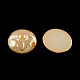 Pearlized Plated Opaque Glass Cabochons PORC-R040-10mm-07-1