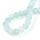 Brins de perles de verre imitation jade bicolores GLAA-T033-01B-04-4