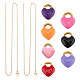 Unicraftale DIY Valentine's Day Themed 304 Stainless Steel Necklaces Making Kits DIY-UN0002-12G-1
