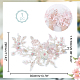 NBEADS Pale Green Flower Embroidery Patch DIY-WH0297-20D-2