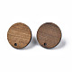 Accessoires de boucles d'oreilles en bois de noyer MAK-N032-043-2