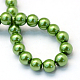Chapelets de perles rondes en verre peint HY-Q003-6mm-13-4