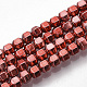 Chapelets de perles en hématite synthétique électrolytique sans magnétiques G-S365-003B-2