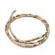 Chapelets de perles en jaspe avec images naturelles G-F631-B10-2