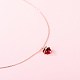 Süßes Schwein chinesisches Sternzeichen Nachahmung Jade Anhänger Halskette für Mädchen Frauen NJEW-BB44485-A-3