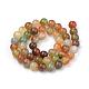 Round Natural Peacock Agate Beads Strands G-S127-8mm-3