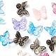 300Pcs Transparent Spray Painted Glass Charms GLAA-LS0001-02-4