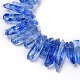 Natural Crackle Quartz Crystal Dyed Beads Strands G-I345-05F-3