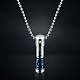 Mini colonne en acier inoxydable 316l avec collier pendentif cendres mot urne BOTT-PW0001-008BU-1