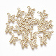 Brass Cubic Zirconia Charms KK-S348-330K-1