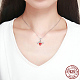 Collares de 925 plata esterlina Zirconia colgante NJEW-FF0005-43AS-3