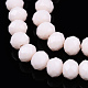 Opaque Solid Color Glass Beads Strands EGLA-A034-P8mm-D33-4