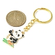 Porte-clés pendentifs en émail en alliage de panda de sport KEYC-JKC00501-4