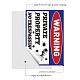 Autocollants imperméables de panneau d'avertissement de pvc DIY-WH0237-008-3