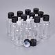 Benecreat 20 paquete de botella de vidrio redonda Boston de 1 oz con tapa de plástico negro y reductores de orificios para aceites esenciales y otros líquidos de belleza MRMJ-BC0001-74-30ml-6