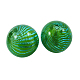 Handmade Blown Glass Globe Beads DH003Y-50mm-01-1