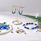 Craftdady 240 pièces 8 couleurs teintes naturelles sésame jaspe/kiwi jaspe rondelle perles G-CD0001-11-10