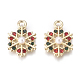 Golden Plated Alloy Charms PALLOY-L228-013G-1