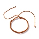 Bracelet cordon tressé en nylon BJEW-JB07412-05-1