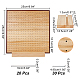 Chgcraft 1 set di tavole di blocco all'uncinetto in legno fatte a mano con griglie e base rettangolare FIND-CA0004-63-2