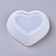 Moules en silicone plat coeur bricolage X-DIY-G014-19-2