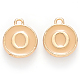 Golden Plated Alloy Enamel Charms X-ENAM-S118-06O-1